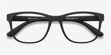 Milo | Matte Black Plastic Eyeglasses | EyeBuyDirect