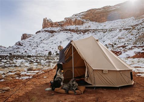 The 16' White Duck Avalon Traditional Canvas Bell Tent