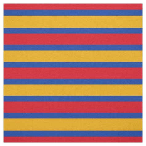 Armenian Flag and Armenia in Flag Colors Fabric | Zazzle