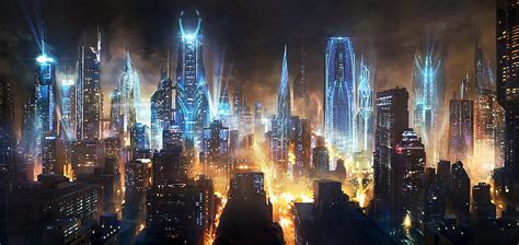 Futuristic, City, Artwork, Fantasy Art. t, Beautiful Future City HD ...