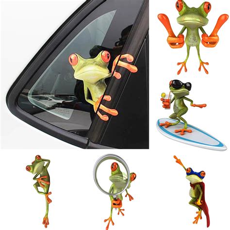 New Arrival 3D Frogs Funny Car Stickers car styling vinyl decal sticker ...