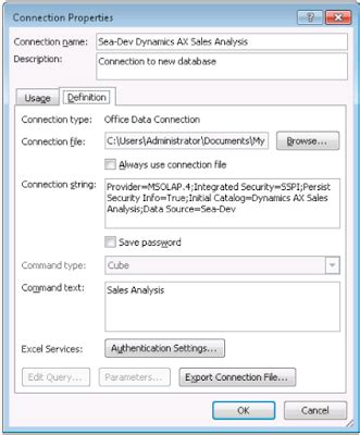 Microsoft Dynamics AX/365: Create an ODC File