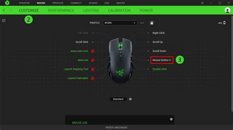 How to assign a Razer mouse button to switch profiles in Razer Synapse