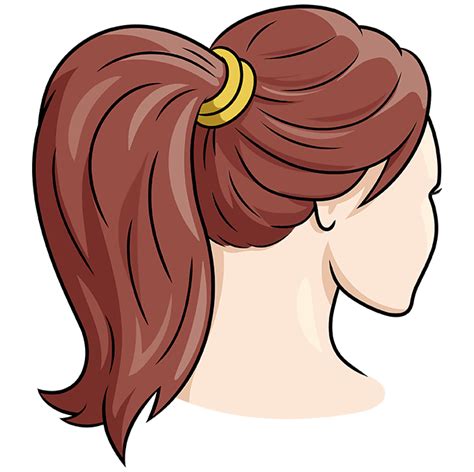 How to Draw a Ponytail - Really Easy Drawing Tutorial