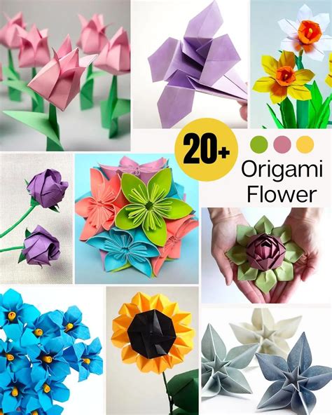 Origami Flower- 29 Origami Projects To DIY • Craft Passion