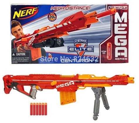 New Nerf Gun Sniper Toy NERF Mega Centurion Longshot Blaster Soft Best ...