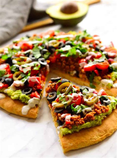 Vegan Nacho Pizza - The Stingy Vegan