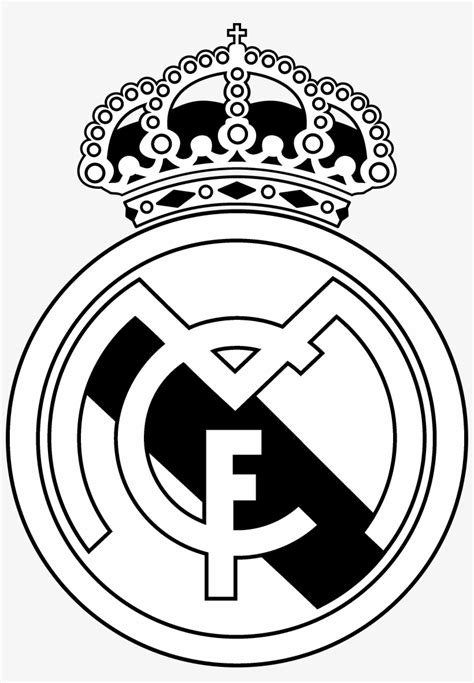 Real Madrid Club De Futbol Logo Black And Ahite - Logo Real Madrid ...