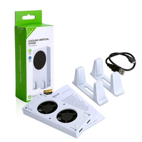 Xbox Series S Vertical Stand With Cooling Fan And Dual Controller ...