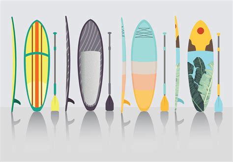 Paddle Board Vector Pack 172589 Vector Art at Vecteezy