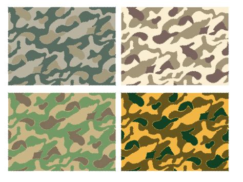 camouflage pattern design with different color 598085 Vector Art at ...