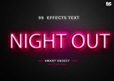 Free Neon Text Effect PSD Download - 99Effects