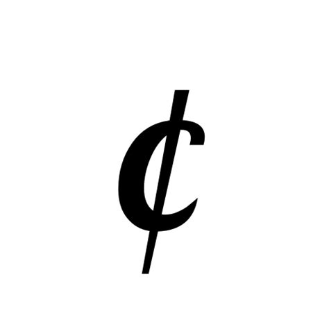 Cent Symbol SVG