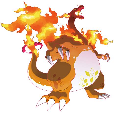 Gigantamax Charizard Art from Pokémon Sword and Shield #art #artwork # ...