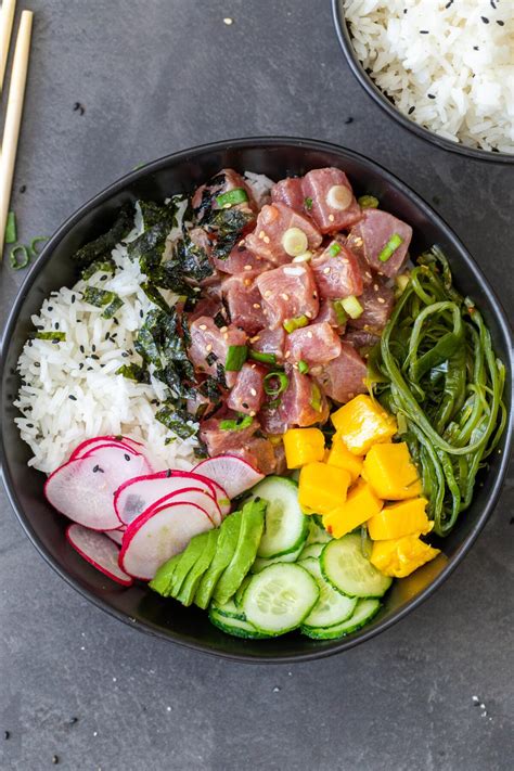 Hawaiian Poke Bowl (THE BEST) - Momsdish