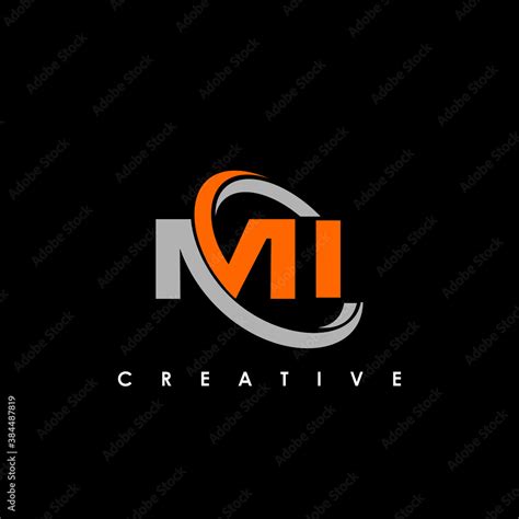 MI logo design template vector illustration Stock Vector | Adobe Stock