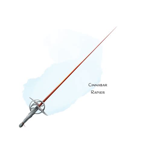 [Art] [OC] Cinnabar Rapier | Weapon (rapier) : r/DnD