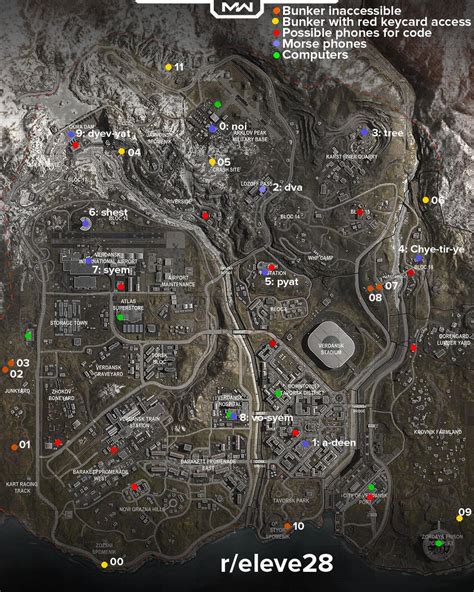 Warzone map with all community known locations of easter eggs and ...