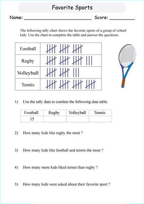 Tally Mark Worksheets Printable | Activity Shelter