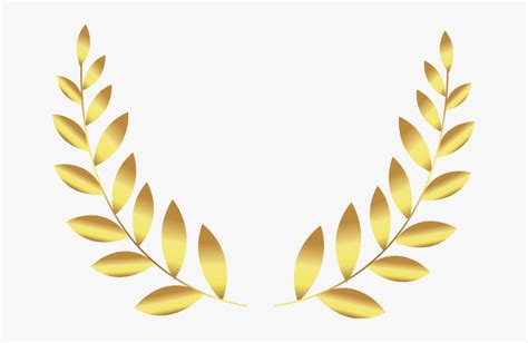 Golden Two Leaf Badge - Gold Leaf Png Badge, Transparent Png - kindpng