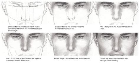 Face drawing, Shading drawing, Nose drawing