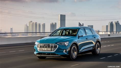 Audi e-tron | 2019MY (Color: Antigua Blue) | Front Three-Quarter