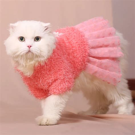 High quality Love cat sweater dress pet clothes cat clothes cat dresses ...