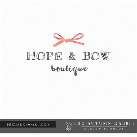 Premade Bow Logo | Graphic design logo, Logos, Self branding