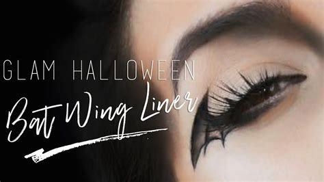 BAT WING GLAM HALLOWEEN MAKEUP TUTORIAL | MSQUINNFACE | Winged eyeliner ...