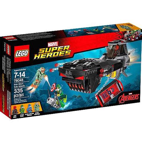 LEGO Marvel Super Heroes Avengers Assemble Iron Skull Sub Attack Set ...