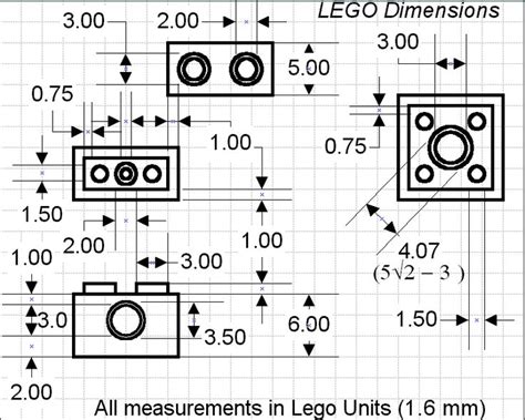 What are the dimensions of a LEGO brick? | Lego dimensions, Lego brick ...