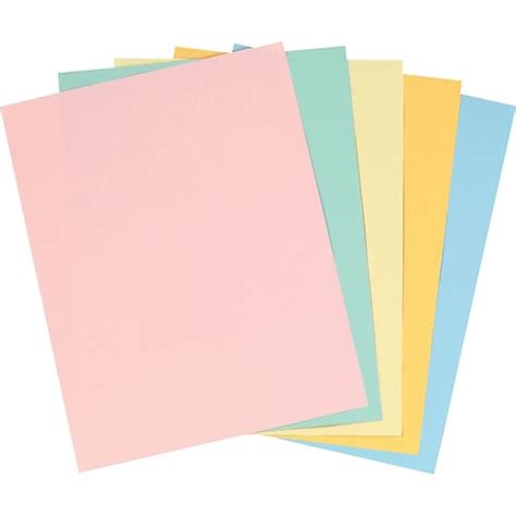 Staples Pastel Colored Copy Paper, 8 1/2" x 11", Assorted Colors, 400 ...