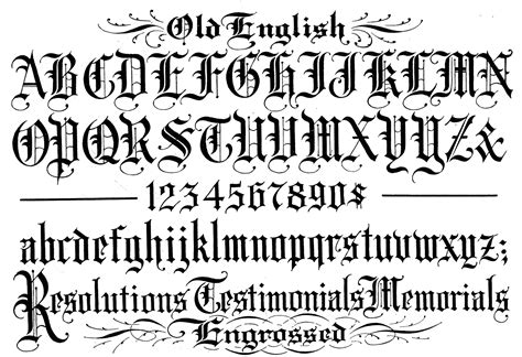 Old English Font | Collection of Picture | B-id.com server 06