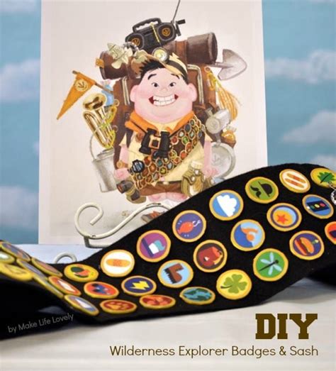 How to Make Disney UP Wilderness Explorer Badges - Make Life Lovely