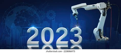 Robot Hand Pointing On Year 2023 Stock Photo 2238086973 | Shutterstock