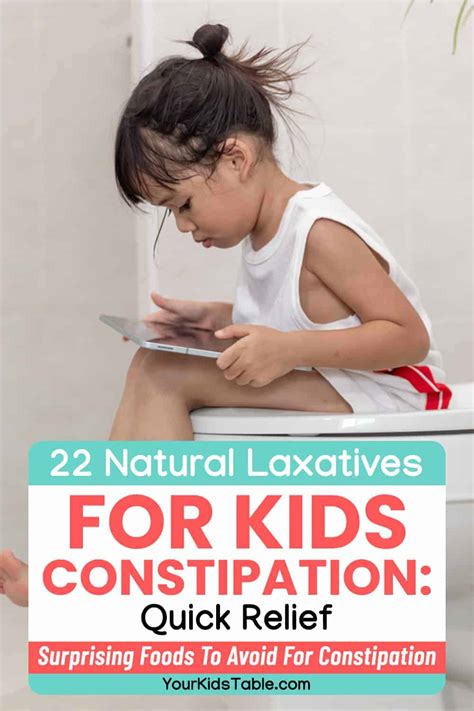 22 Natural Laxative For Kids Constipation: Quick Relief - Your Kid's Table