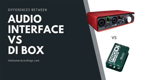 Audio Interface vs DI Box; Which one should you use? - THR