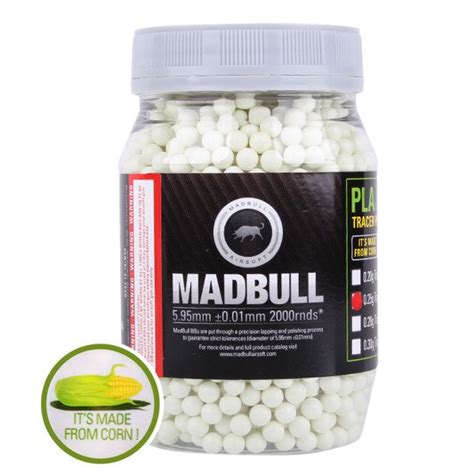 MadBull - Biodegradable BB Pellets - 0.25g - 2000 rds - Tracer Eco ...