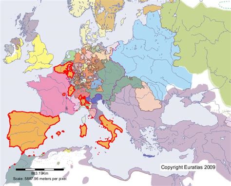 Europe Map In 1600 ~ ONEIROITAN1