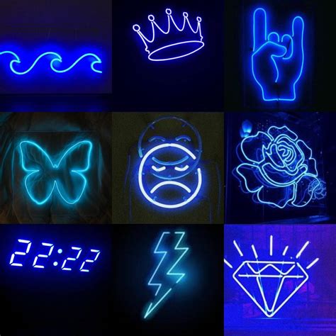 Download Cool Neon Blue Shapes And Designs Wallpaper | Wallpapers.com