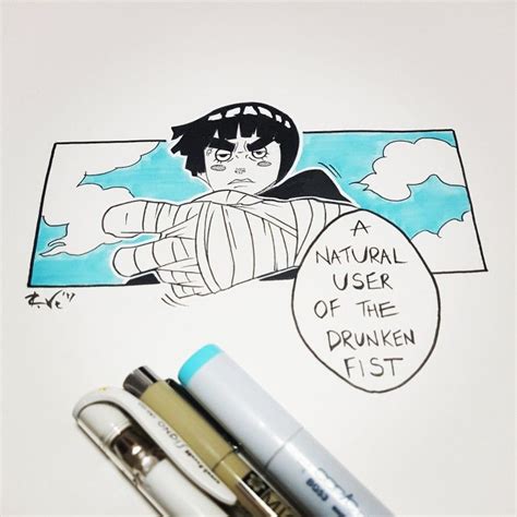 Rock Lee Drunken Fist by @ricardo7ve | Rock lee, Fantasy art, Anime