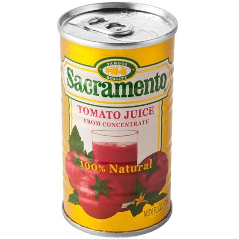 Canned Tomato Juice 48 - 5.5 oz. Cans / Case - 48/Case