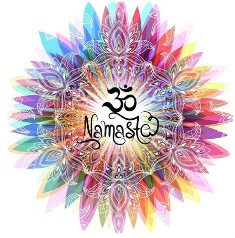 TS731 Womens T-Shirt Namaste OM flowers colour explosion meditation Zen ...