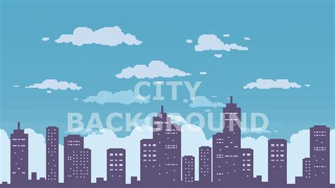 2D Pixel Art City Backgrounds Pack by Arludus