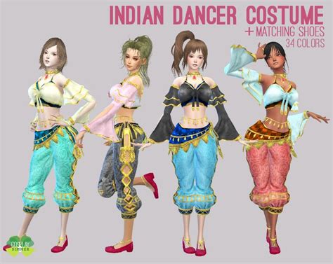 (P) The Sims 4 - Indian Dancer Costume | Sims 4, Dancer costume, Sims