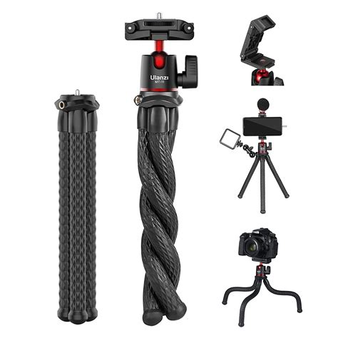 ULANZI Camera Tripod, Mini Flexible Tripod Stand with Hidden