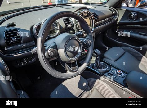 BERLIN - JUNE 05, 2016: Interior of a city car Mini Cooper S ...