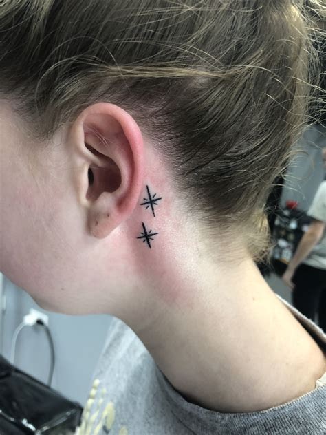 12+ Star tattoo meaning behind ear ideas in this year | memepaper