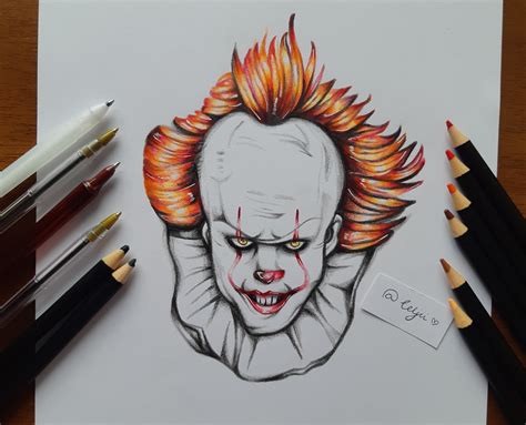 Pennywise Pencil Drawing / Pencil Drawing Old Pennywise Drawing ...