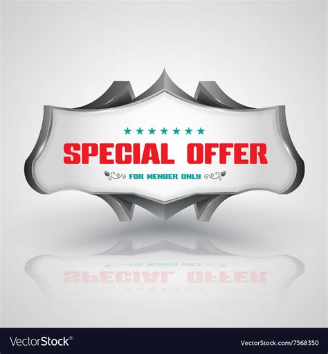 Banner 3d style Royalty Free Vector Image - VectorStock